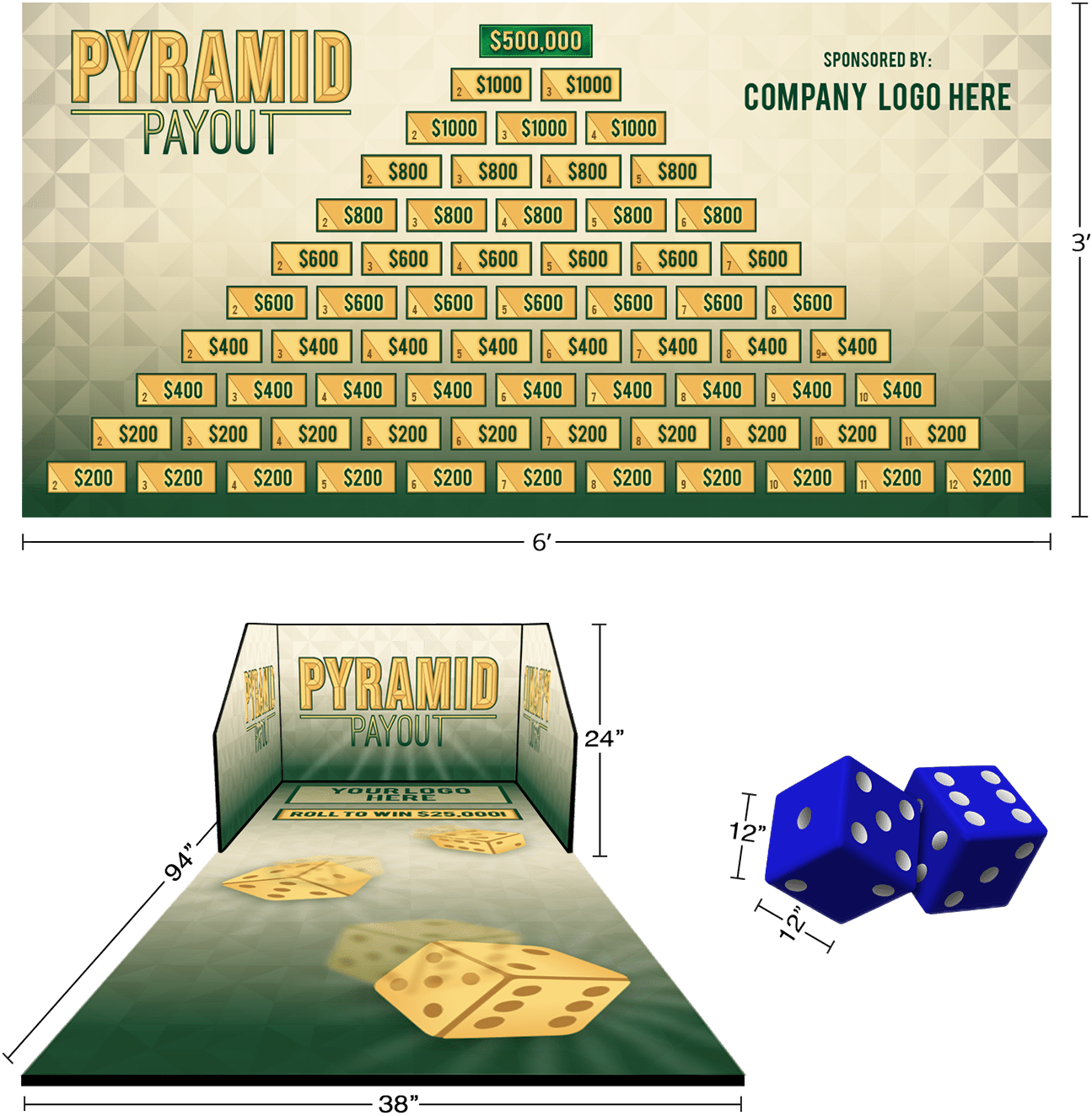 Pyramid Payout Contest Supplies