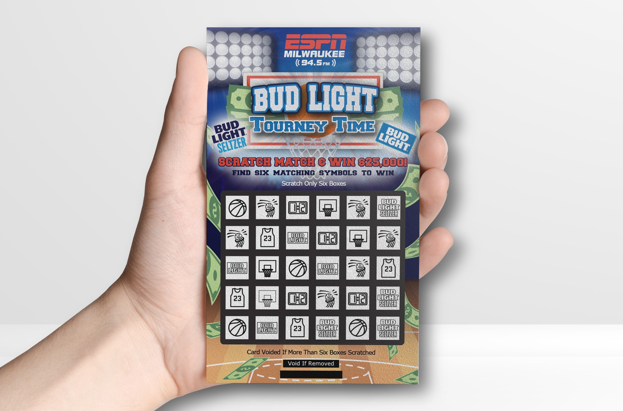 Custom Bud Light Scratch Card