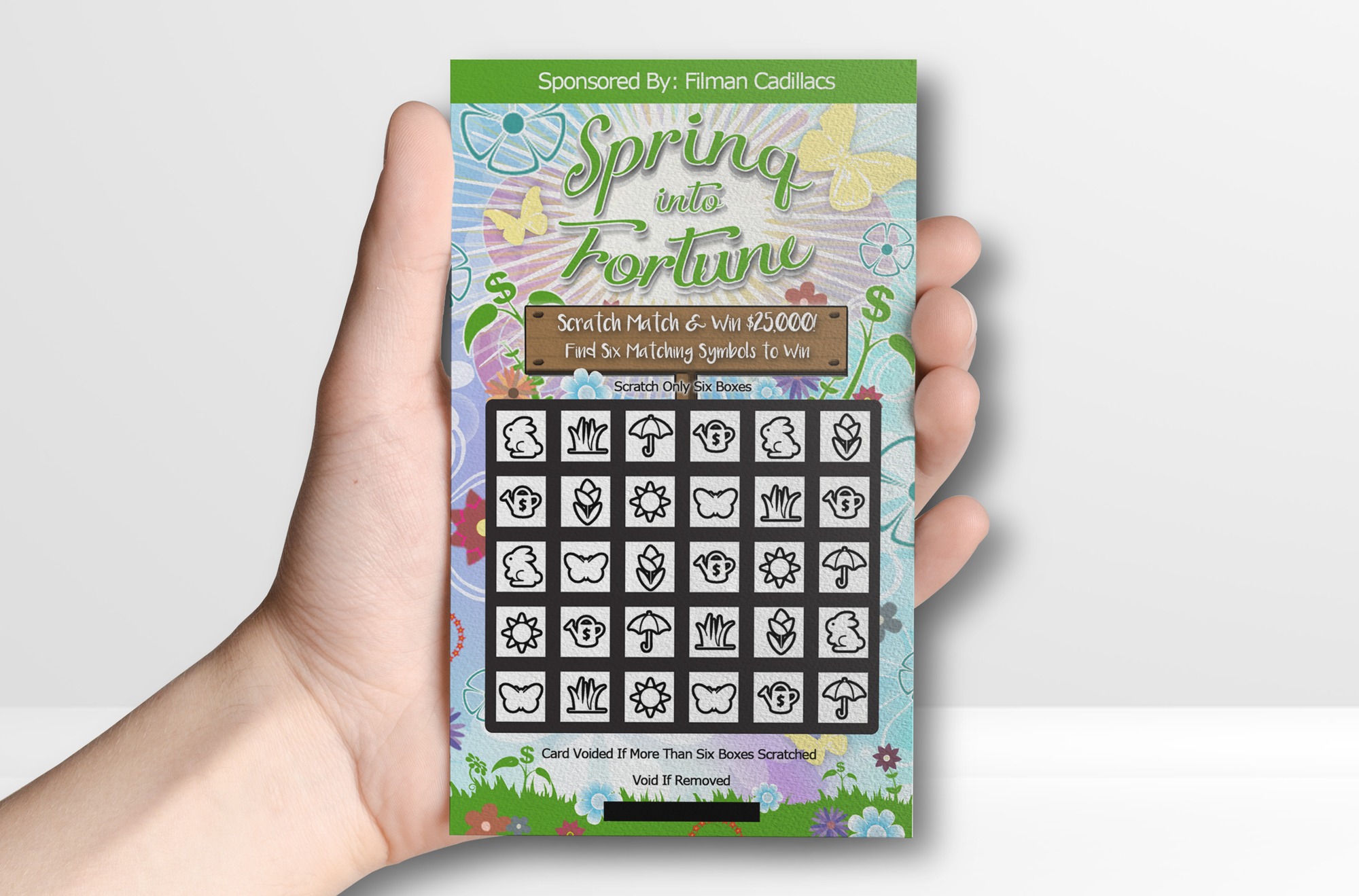 Spring Into Fortune Scratch Card Theme