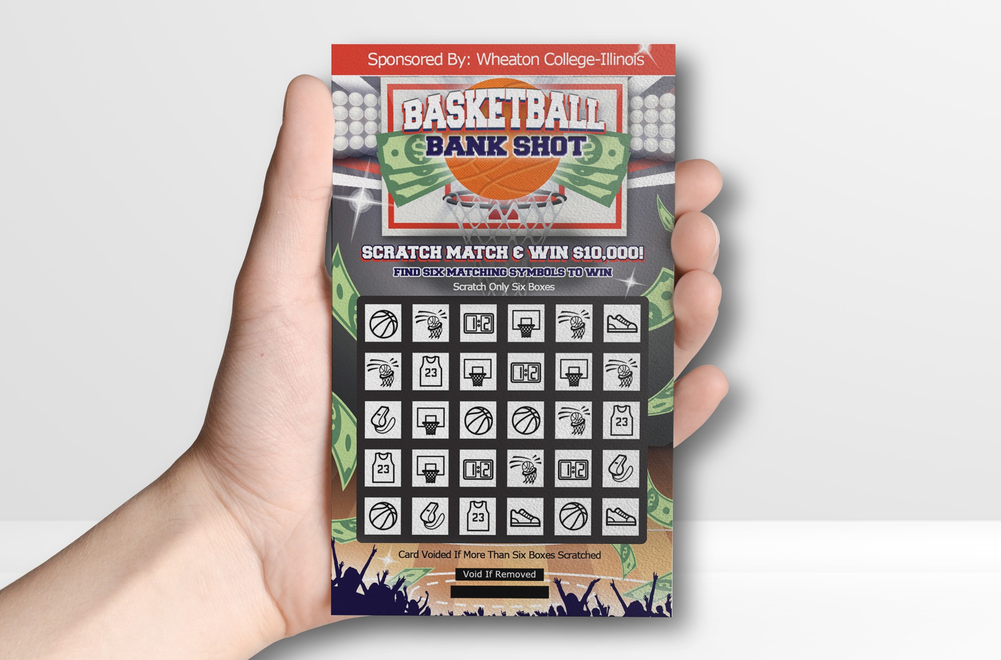 Custom Basketball Scratch Card